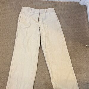 Banana Republic Cream Straight-Leg Pants, New W/Out Tags